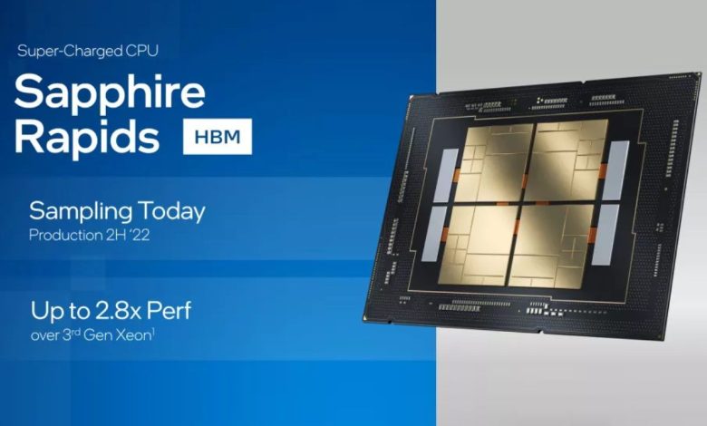 اینتل: تراشه Sapphire Rapids با حافظه‌ی HBM دو برابر سریع‌تر از AMD Milan-X است