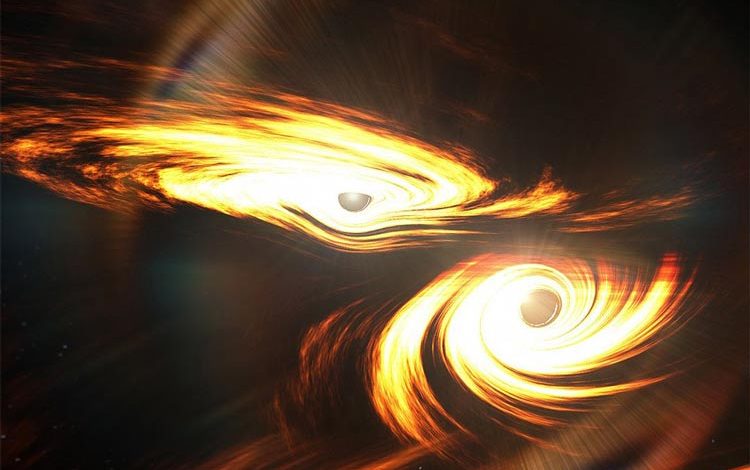 نخستین ادغام سیاهچاله‌ها با مدارهای خارج از مرکز