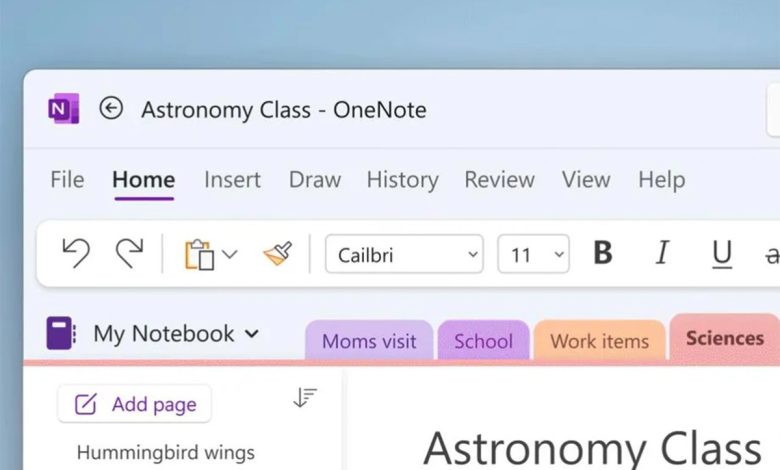 مایکروسافت بازنگری در طراحی OneNote را بهطور آزمایشی آغاز کرد