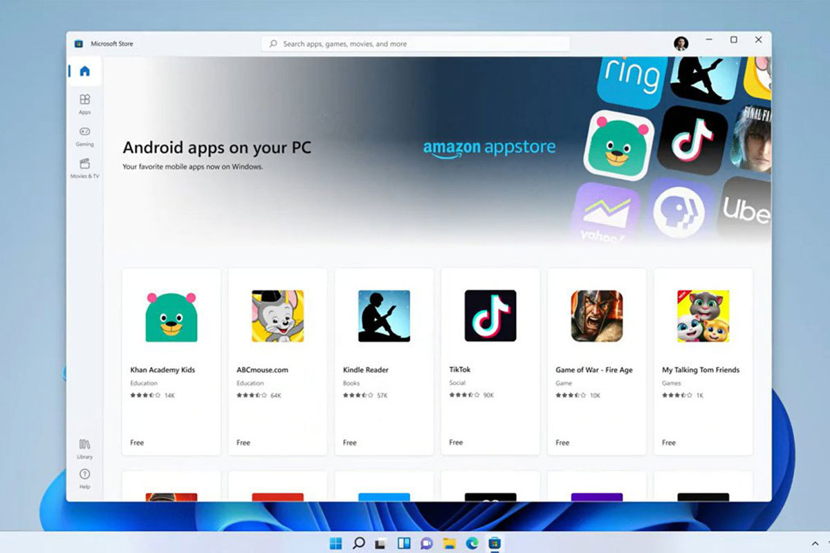 اپلیکیشن‌های اندرویدی ویندوز در دسترس تعداد بیشتری از کاربران قرار می‌گیرد