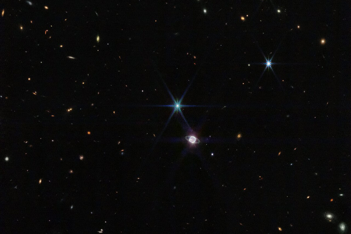 تصاویر جدید تلسکوپ جیمز وب، شکوه نپتون، حلقه‌ها و قمرهایش را نشان می‌دهند