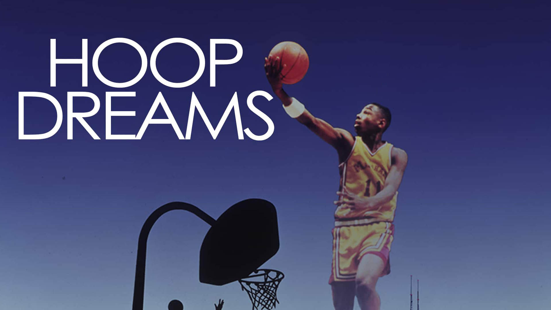 کاور فیلم Hoop Dreams با حضور ویلیام گیتس در حال بسکتبال بازی کردن