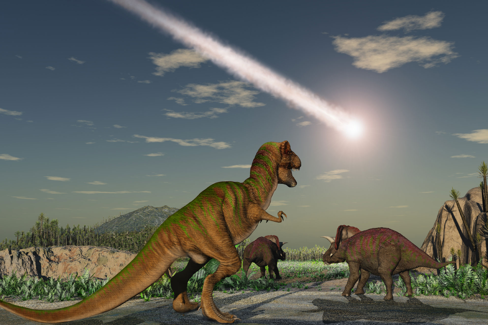 سیارکی که دایناسورها را کشت، در سرتاسر زمین سونامی به‌وجود آورد