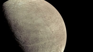 نگاه نزدیک کاوشگر جونو به اروپا؛ قمر یخی مشتری پس از ۲۲ سال از فاصله کم رصد شد