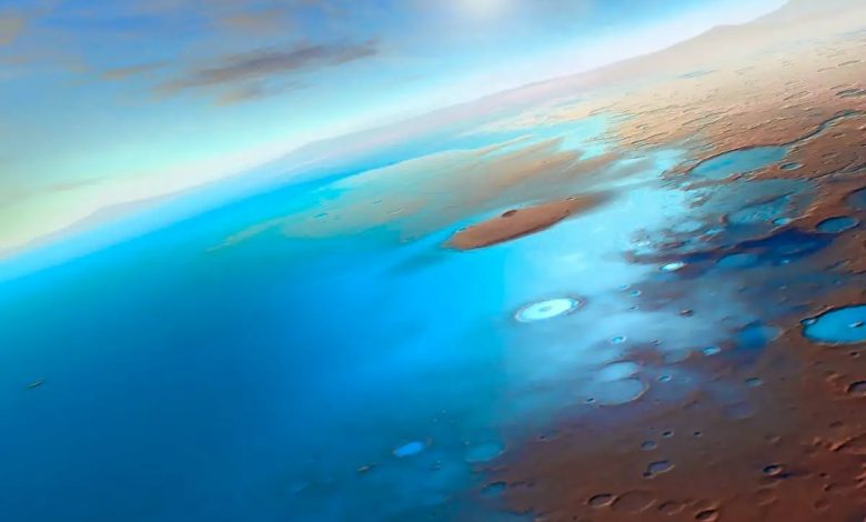شهاب‌سنگ‌های اولیه آب کافی را برای تشکیل اقیانوسی جهانی به مریخ بردند