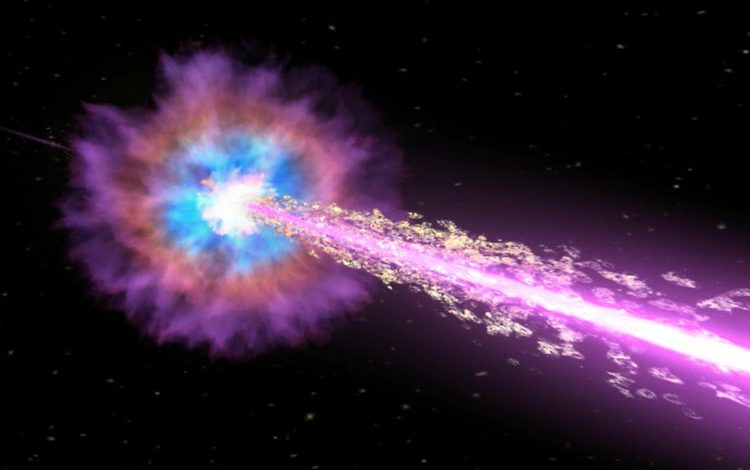 پرتو پر انرژی گاما که به زمین خورد حاصل برخورد ستاره نوترونی با سیاهچاله بود