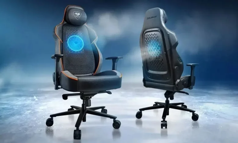 این صندلی گیمینگ فن خنک‌کننده دارد!