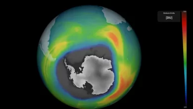 سوراخ ازون بالای جنوبگان اکنون به اندازه آمریکای شمالی است