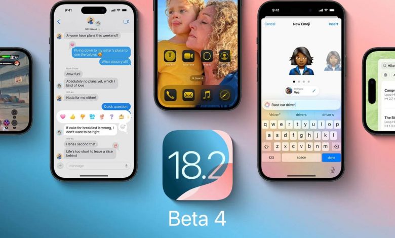 بتای چهارم iOS 18.2 منتشر شد؛ فهرست کامل تغییرات