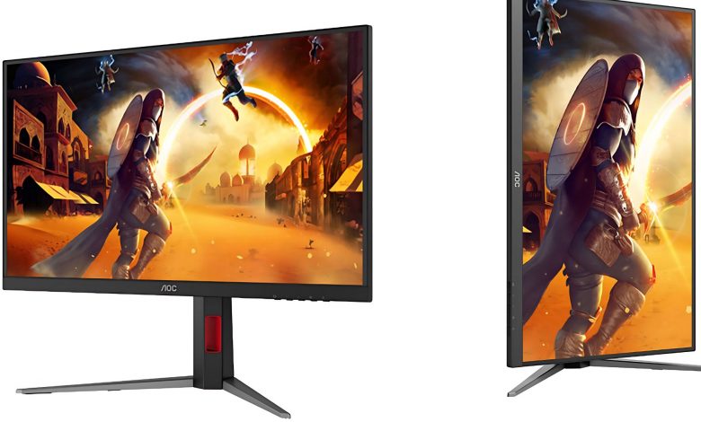 مانیتور گیمینگ AOC با پنل ۳۶۰ هرتز QD-OLED، روشنایی ۱۰۰۰ نیت و طراحی جذاب معرفی شد