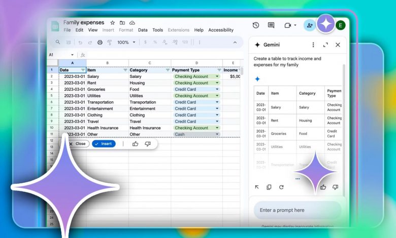اپلیکیشن Google Sheets حالا بهلطف هوش مصنوعی، سریعتر و کارآمدتر از گذشته است