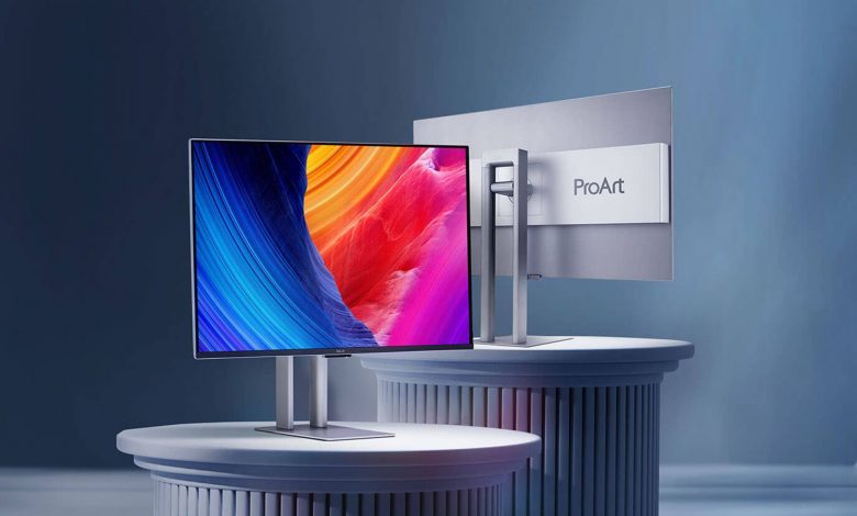 مانیتور ۳۲ اینچ و ۲۴۰ هرتزی ProArt ایسوس با پنل QD-OLED، تاندربولت ۴ و نمایش یک میلیارد رنگ واقعی معرفی شد