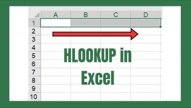 مکتب خونه: تابع HLOOKUP در اکسل