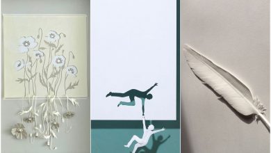 وقتی یک برگ کاغذ ساده به اثری هنری تبدیل می‌شود