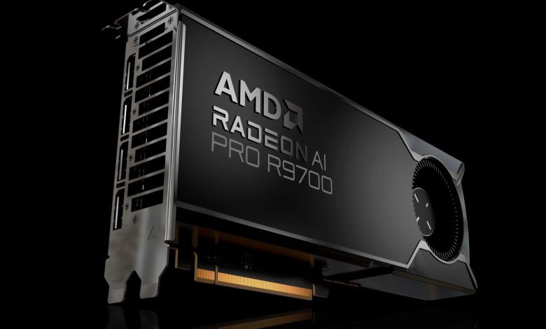 گرافیک Radeon AI Pro R9700 رونمایی شد؛ تلاش AMD برای رقابت جدیتر با انویدیا