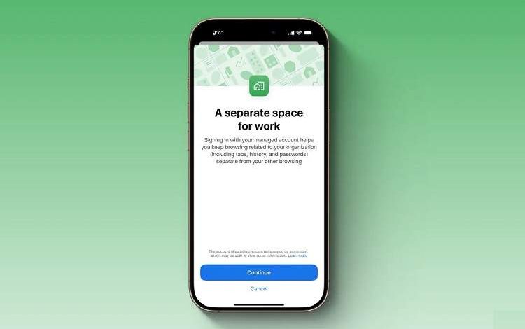 قابلیت جدید کروم برای iOS: تفکیک آسان حسابهای کاری و شخصی