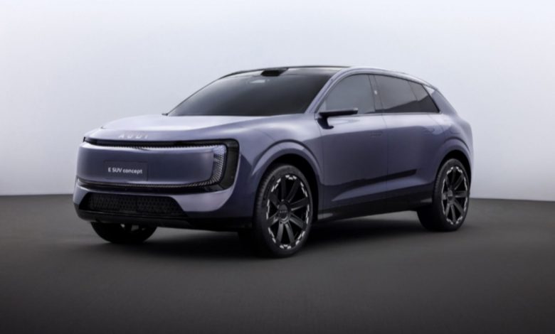 آئودی E رونمایی شد؛ شاسی‌بلند چشم‌نواز با طراحی به‌شدت آینده‌نگر