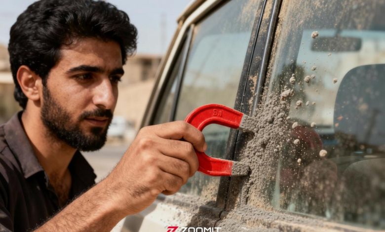 راستیآزمایی: آیا چسبیدن ذرات گرد و غبار به آهنربا نشانه وجود فلزات سنگین در هوا است؟