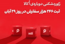 رکوردشکنی اُکالا با ۲۴۶ هزار سفارش و ۱۴۰ میلیارد تومان فروش در یک روز