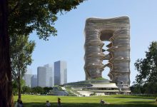 شاهکار جدید معماری زاها حدید در چین؛ ساختمانی مواج که گویی از آینده آمده است