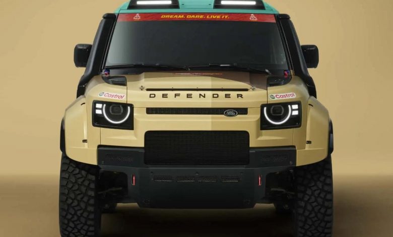 مدل مسابقه‌ای لندرور دیفندر رونمایی شد؛ هیولای صحرایی