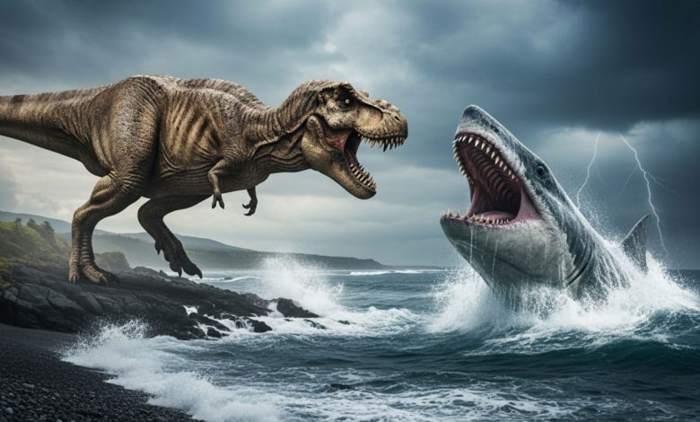 مگالودون در برابر تیرکس: کدام یک دندانهای بزرگتری داشت؟