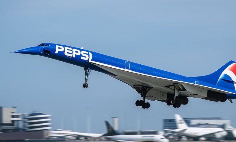 ‎وقتی پپسی سریع‌ترین جت مسافربری را آبی کرد، اما فیزیک گفت «نه»!