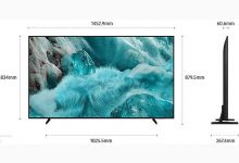 ابعاد تلویزیون 65 اینچ سامسونگ | آشنایی با ابعاد استاندارد