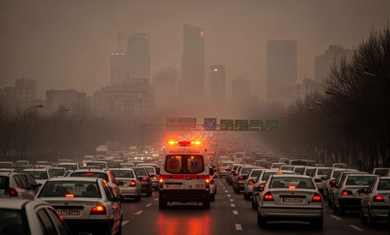اوجگیری آلودگی هوا؛ ثبت ۳۵۷ فوت در ۸ روز و کمبود ۵۰۰ آمبولانس در تهران