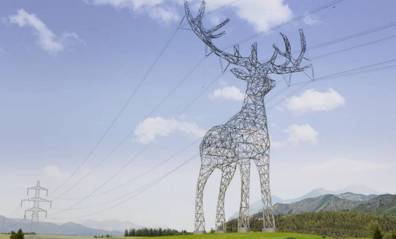 تبدیل دکل برق به مجسمه حیوانات؛ ایده اتریش برای تغییر چهره خطوط انتقال انرژی
