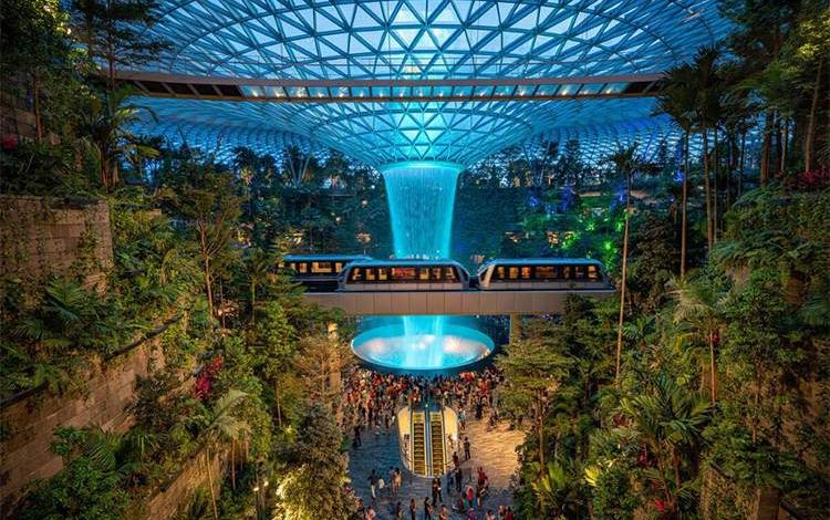 فرودگاه چانگی سنگاپور: معجزهای از جنس شیشه و گیاه؛ فراتر از یک ترمینال، یک باغ شهری هوشمند!