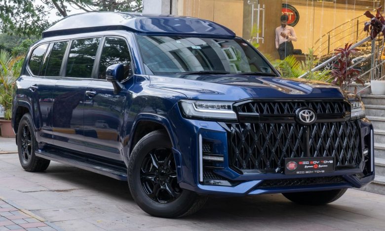 لندکروزر لیموزین رونمایی شد؛ اثر هنری هند!