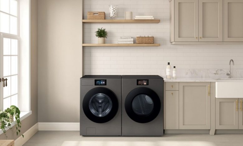 ماشین لباسشویی جدید سامسونگ با هوش مصنوعی، مصرف برق را تا ۳۰ درصد کاهش می‌دهد