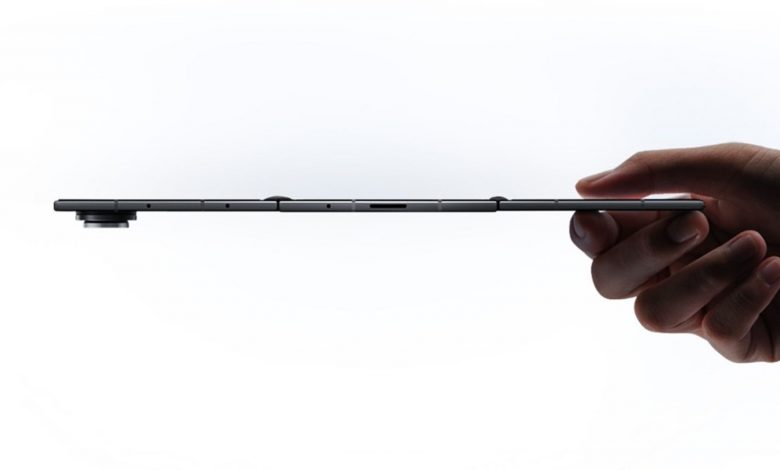 گوشی تاشو سه‌تکه سامسونگ چقدر باریک است؟