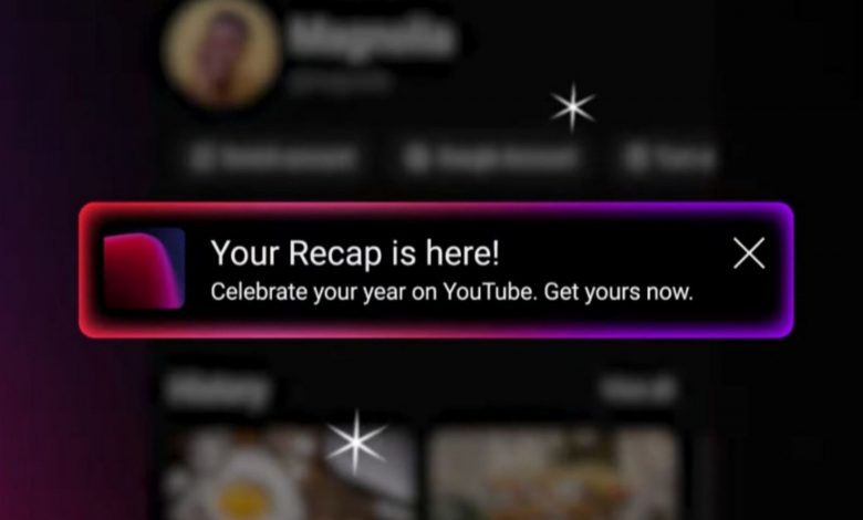 یوتیوب از قابلیت Recap رونمایی کرد؛ تاریخچه فعالیت یک‌ساله شما در ۱۲ صفحه