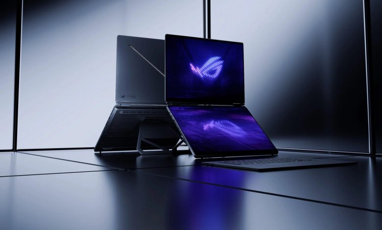 مهندسی خیره‌کننده ایسوس؛ این لپ‌تاپ عجیب، دو نمایشگر بزرگ دارد