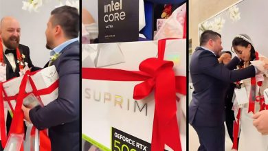 عروسی به سبک گیمرها: RTX 5090 به جای سرویس طلا!